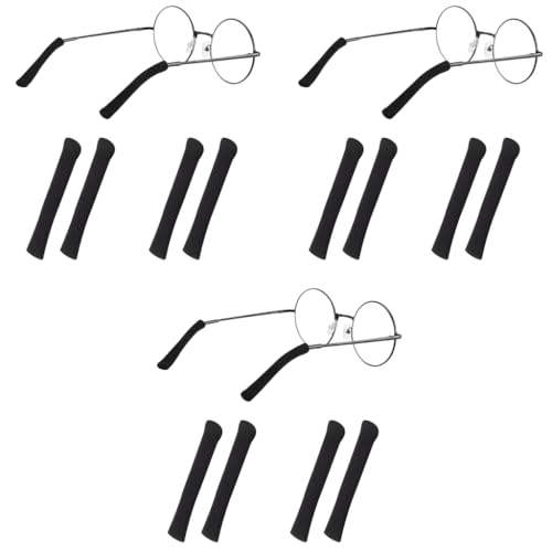 HASTHIP® 2 Pairs Specs Holder Glasses Ear Cushion Black Non-Slip Elastic Eyeglasses Temple Tips Sleeves Retainer Soft Comfortable Knit Fabric Sunglasses Grips for Eyewear 3PCS HASTHIP® 2 Pairs Specs Holder Glasses Ear Cushion Black Non-Slip Elastic Eyeglasses Temple Tips Sleeves Retainer Soft Comfortable Knit Fabric Sunglasses Grips for Eyewear 3PCS